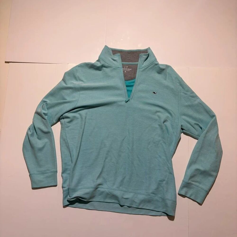 Light Blue Vineyard Vines quarter-zip size XL